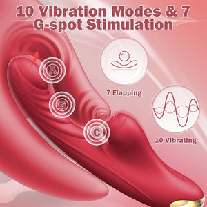 G Spot Vibrator Sex Toys for Women G Spot Dildo Realistic Vibrator Clitoral Licking Thrusting Dildo for Women Vibrator for Coupl
