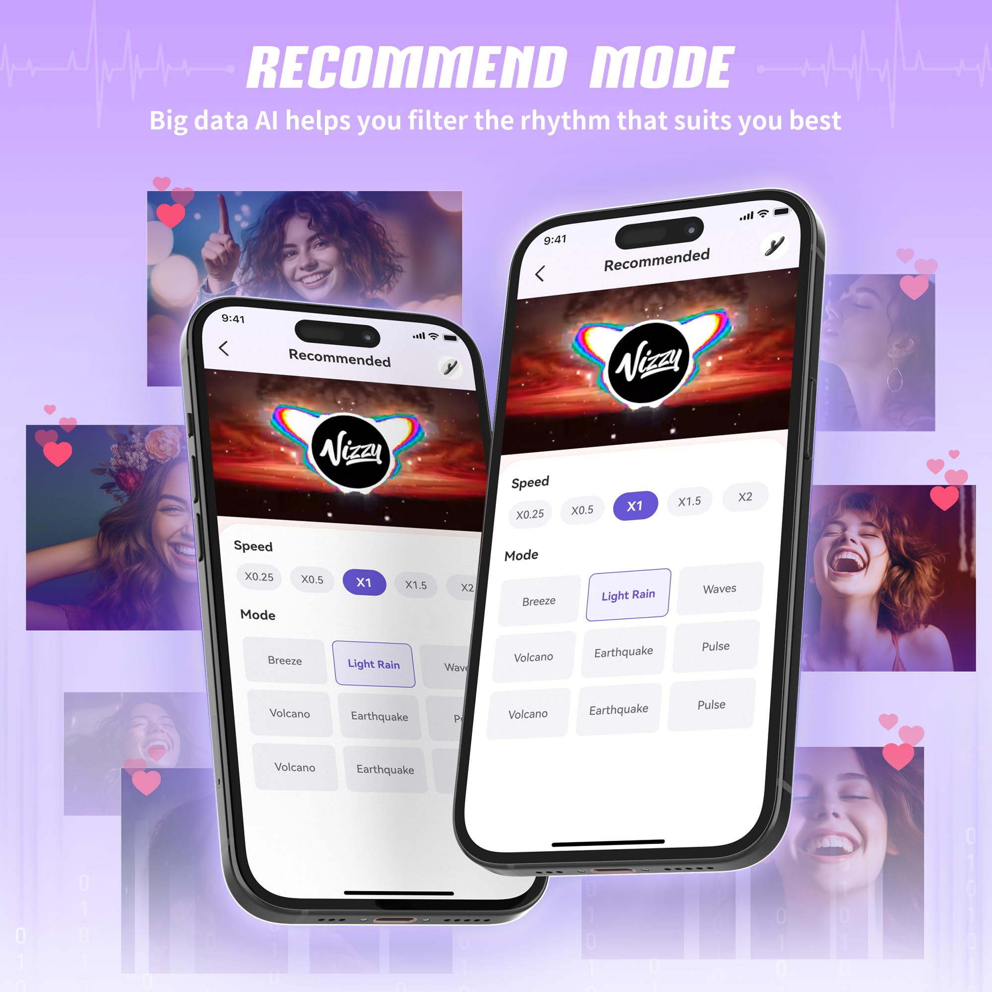 Vibrator Sex Toys for Women - Rabbit Vibrator with 10 Vibrating 7 Thrust Modes with Licking, G Spot Vibrator Clitoral Vibrators