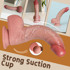 Real Realistic Silicone Dildos Gay Sex Toys, 6.89 Inch Reproduction Lifelike Handmade Dildo Feel Like Skin, Strong Suction Cup f