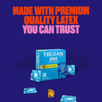 Trojan Enz Lubricated Condoms, Latex Condoms For Contraception And Sti Protection, America?? Number One Condom, 36 Count Value Pack