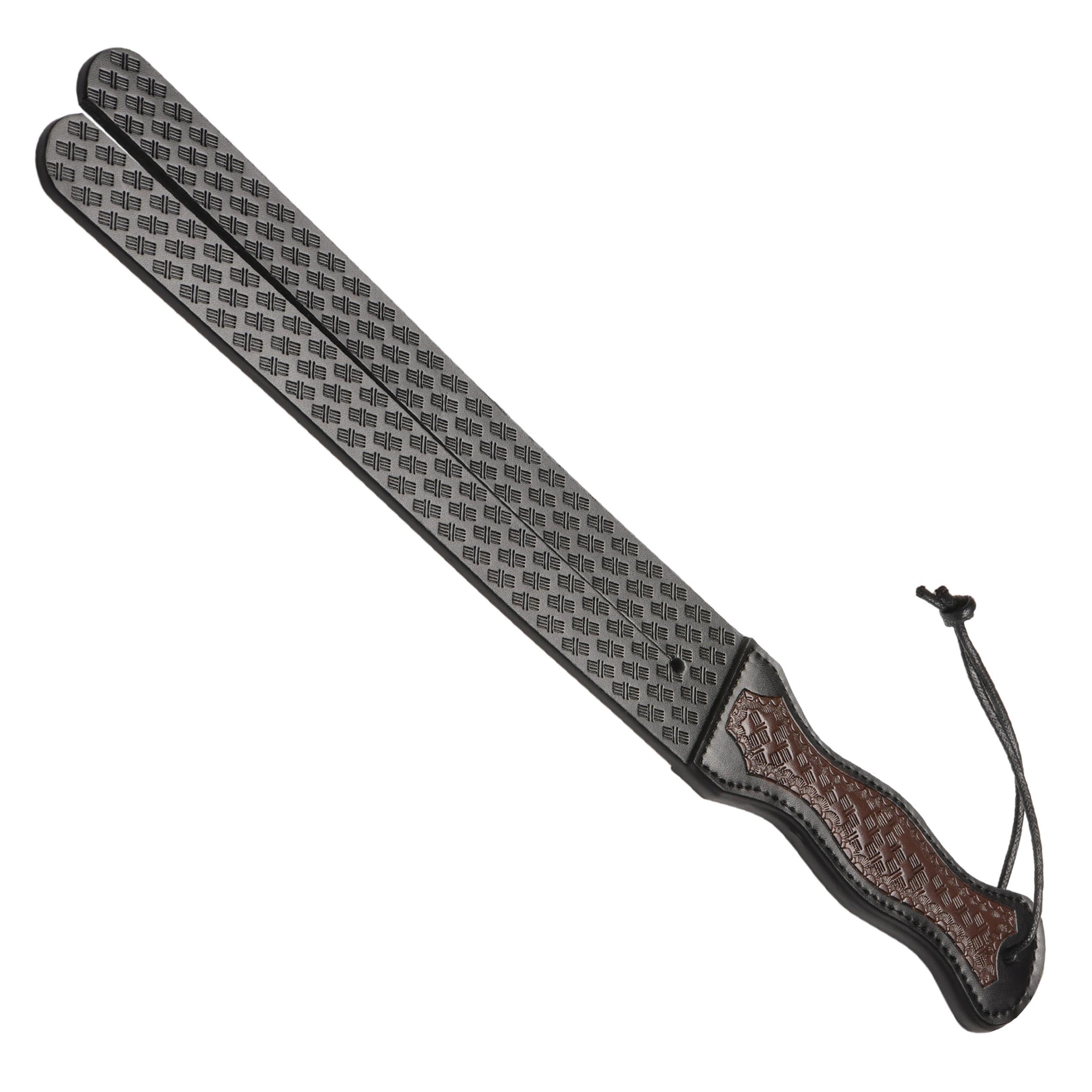 STRICT Scottish Tawse for Beginners, Men, Women, & Couples. Scottish Design and Split Tongue. Vegan Leather, Curved Handle. 1 Pi