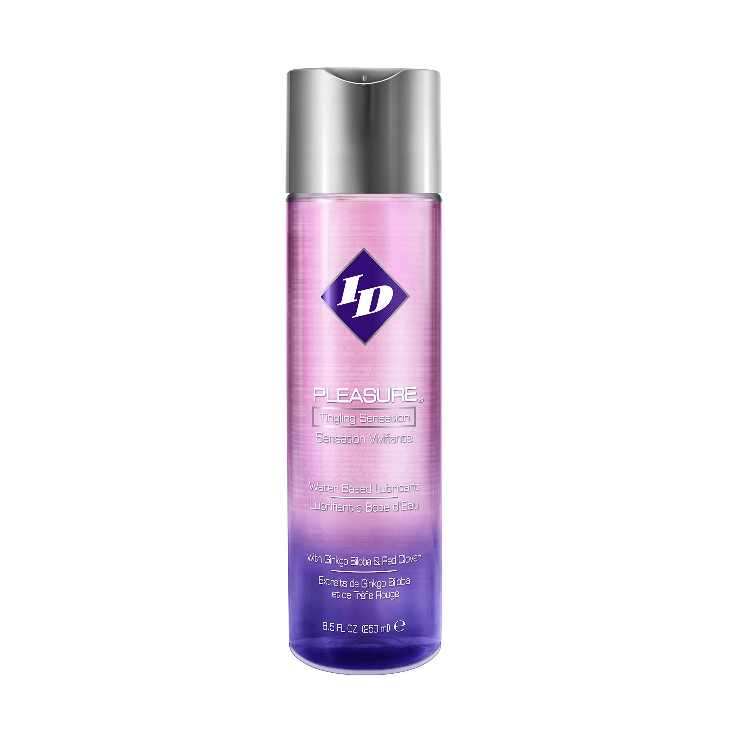 ID Pleasure Stimulating Personal Lubricant 8.5 Fl Oz - Water Based Tingling Sensation Lube with Natural Botanical Extracts, made