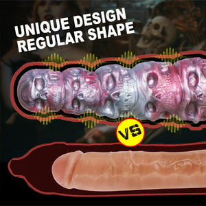 Monster Fantasy Dildo Silicone Anal Dildos with Suction Cup for Men, Realistic Dildo for Women, 8 inch Soft Animal Alien Prostat