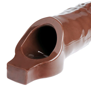 Size Matters Really Ample Penis Enhancer Sheath, Brown