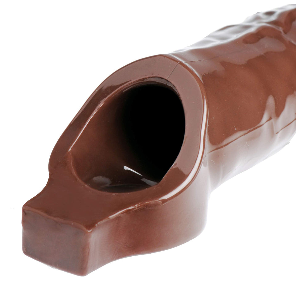 Size Matters Really Ample Penis Enhancer Sheath, Brown
