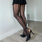 Vintage Pinstripe Net Tights