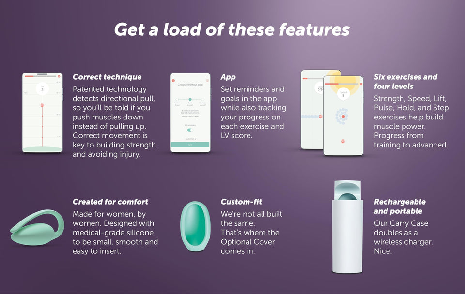 Elvie Trainer Exerciser  To Strengthen And Tone Pelvic Floor Muscles  Award Winning Smart Kegel Trainer Uses Biofeedback To Im