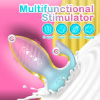 Adult Sex Toys for Women Anal Plug, 2 in 1 Remote Control Vibrator Clitoris Stimulator with 10 Vibrating Frequencies, Dual Motor