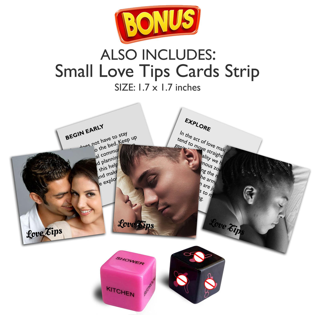 Romantic Love Dice- for Couple, Anniversary, Valentines Day, Gift for Him,Her, Husband,Wife