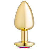 Cloud 9 Novelties Cloud 9 Novelties Gems Gold Chromed Anal Plug, Large