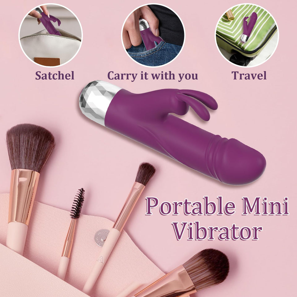 G Spot Dildo Vibrator - Bullet Vibrator Adult Female Sex Toys with 12 Vibrations, Realistic Silicone Dildos Finger Vibrators for