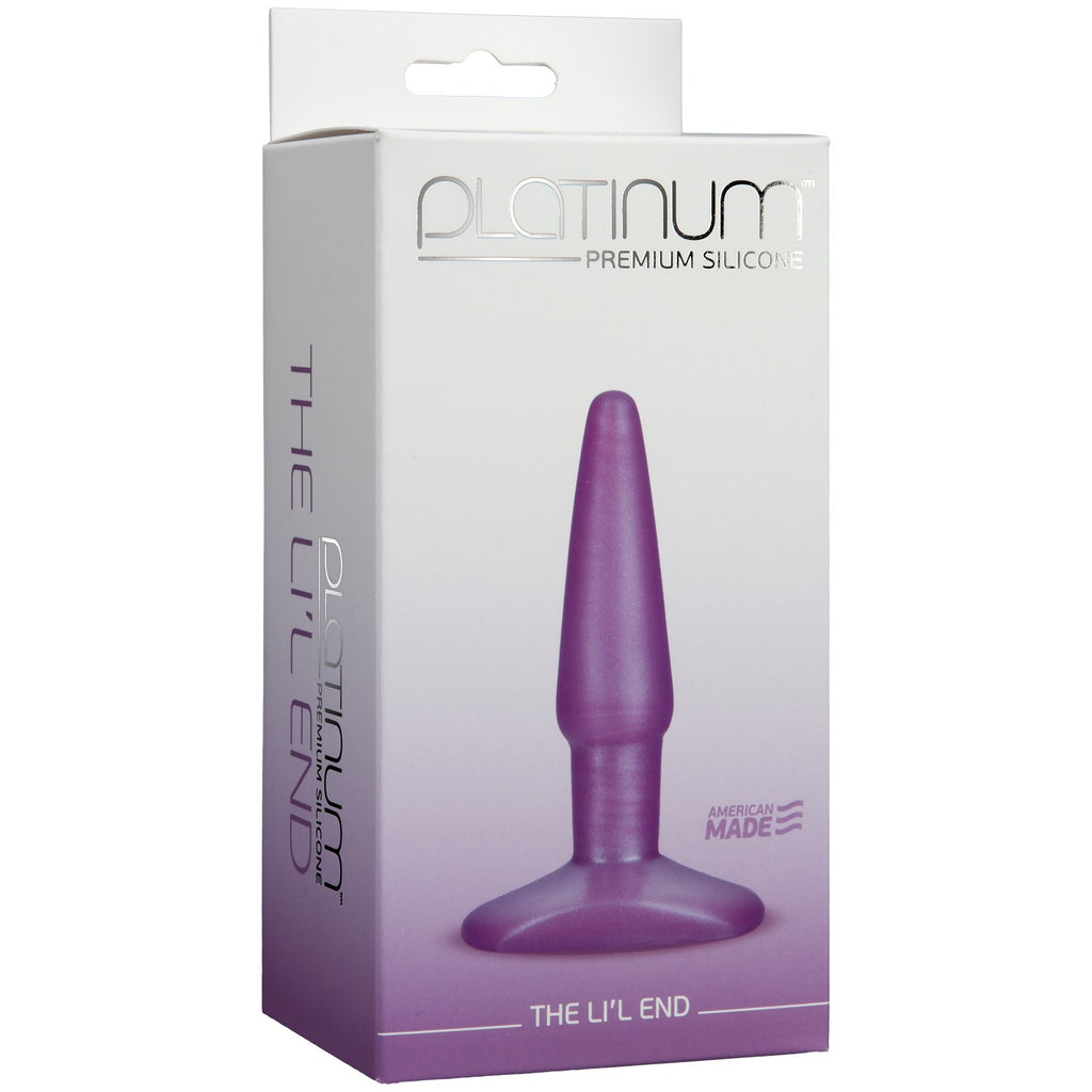 Doc Johnson Platinum Premium Silicone  The Big End  53 In Long And 17 In Wide  Medium Silicone Butt Plug With Flared Safe
