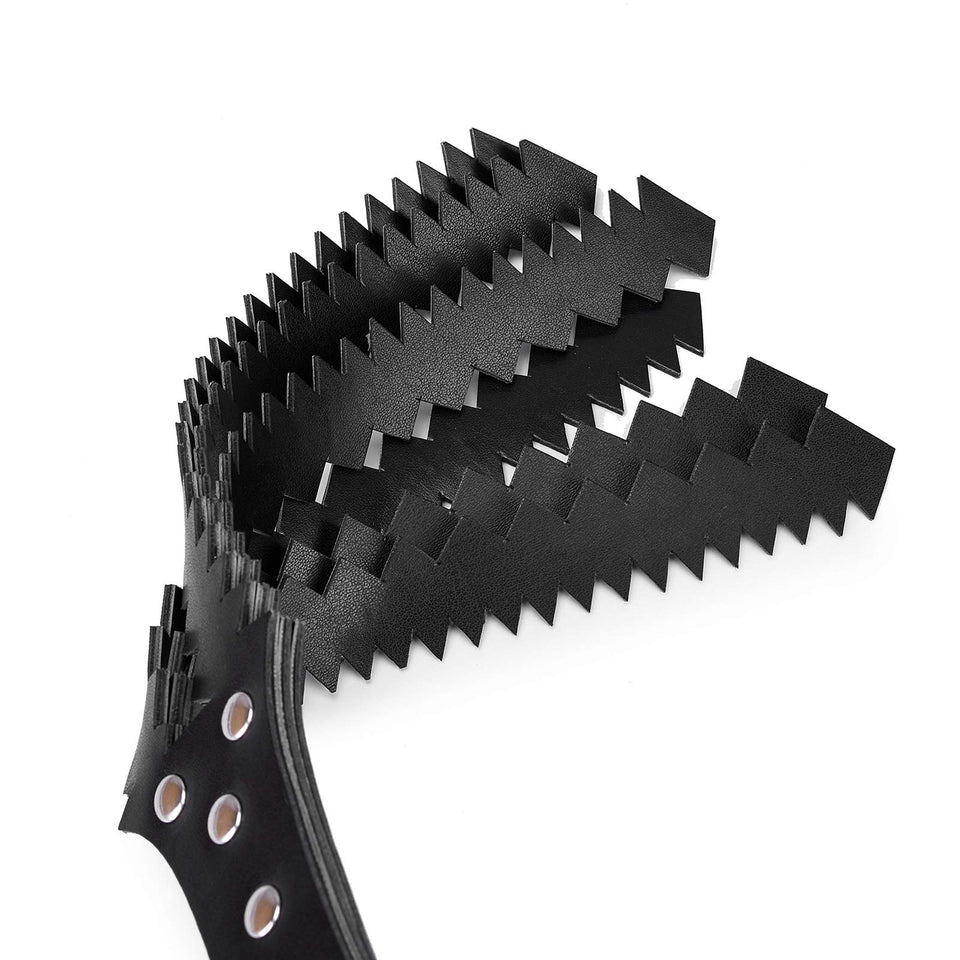 Fetish Leather Spanking Paddles 3 Layers Jagged Bondage Slapping Paddle BDSM Flirting Toys for Couple Sex Factory