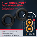 Forto F-81:Double Ring Liqu Sili 47mm Bk