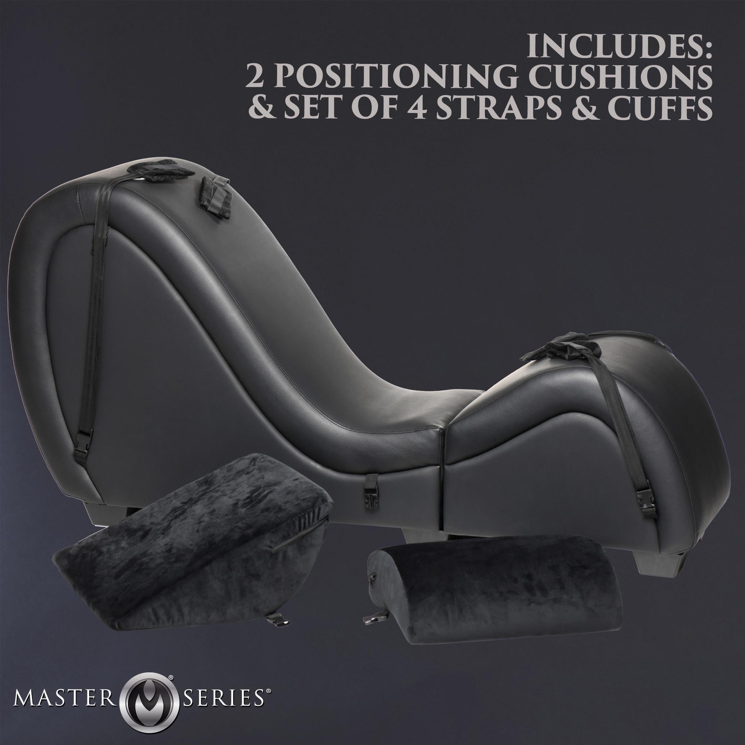 Kinky Couch Detachable Sex Chaise Lounge - Black [Drop Ship Only]