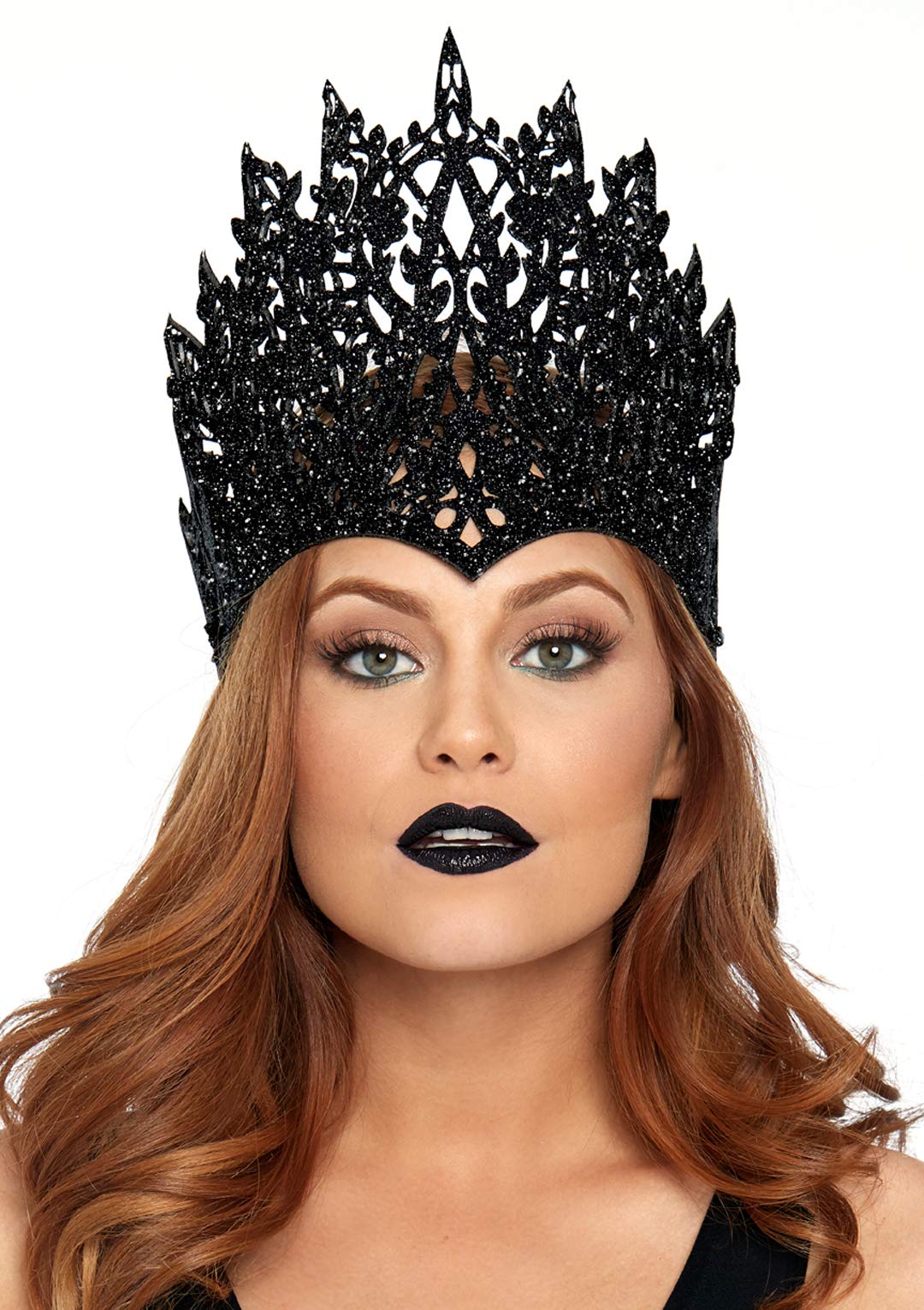 Leg Avenue Glitter Die Cut Crown With Jew Black Color