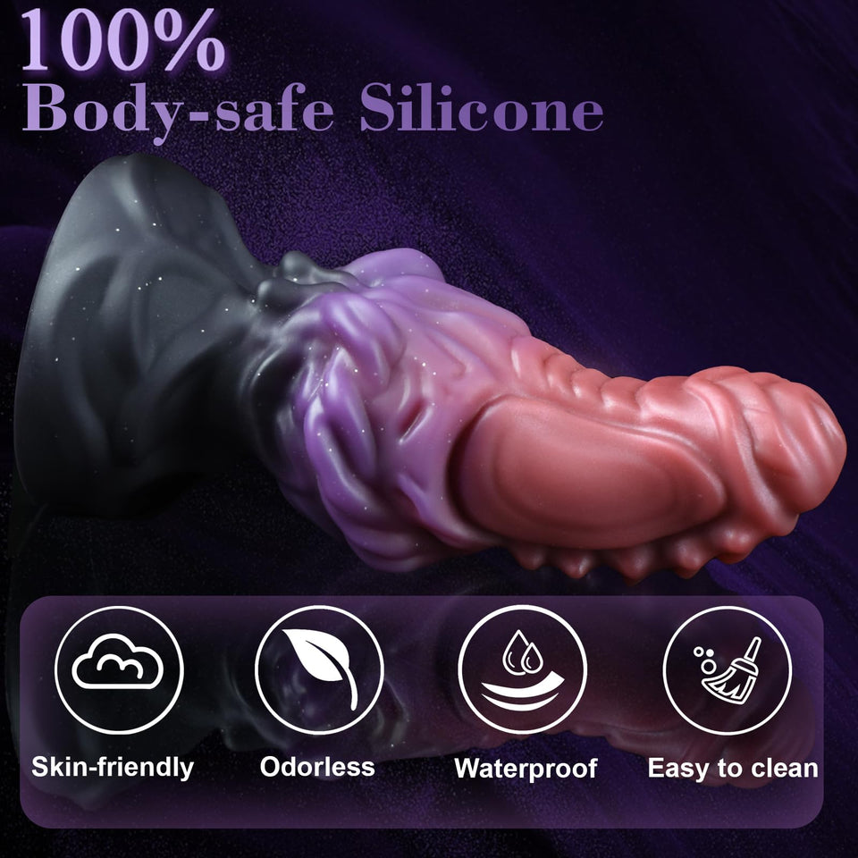 6.6 '' Dragon Thick Dildo Fantasy Dildo Large Butt Plug Sex Toys, Monster Dildo Knot Dildo Alien Anal Dildo, Knotted Animal Dild