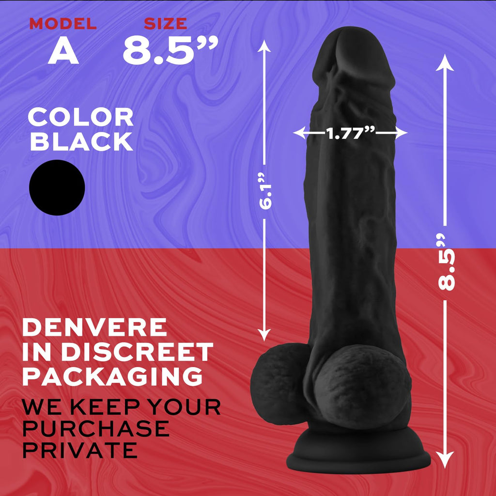 Shaft Model A 8.5in Silicone w/Balls Blk