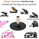 LUYOUKISS Sex Machine Attachment,3.94 ' ' Suction Cup Adapter Dildo Holder with 3XLR Connector for Sex Machine Love Machine Atta