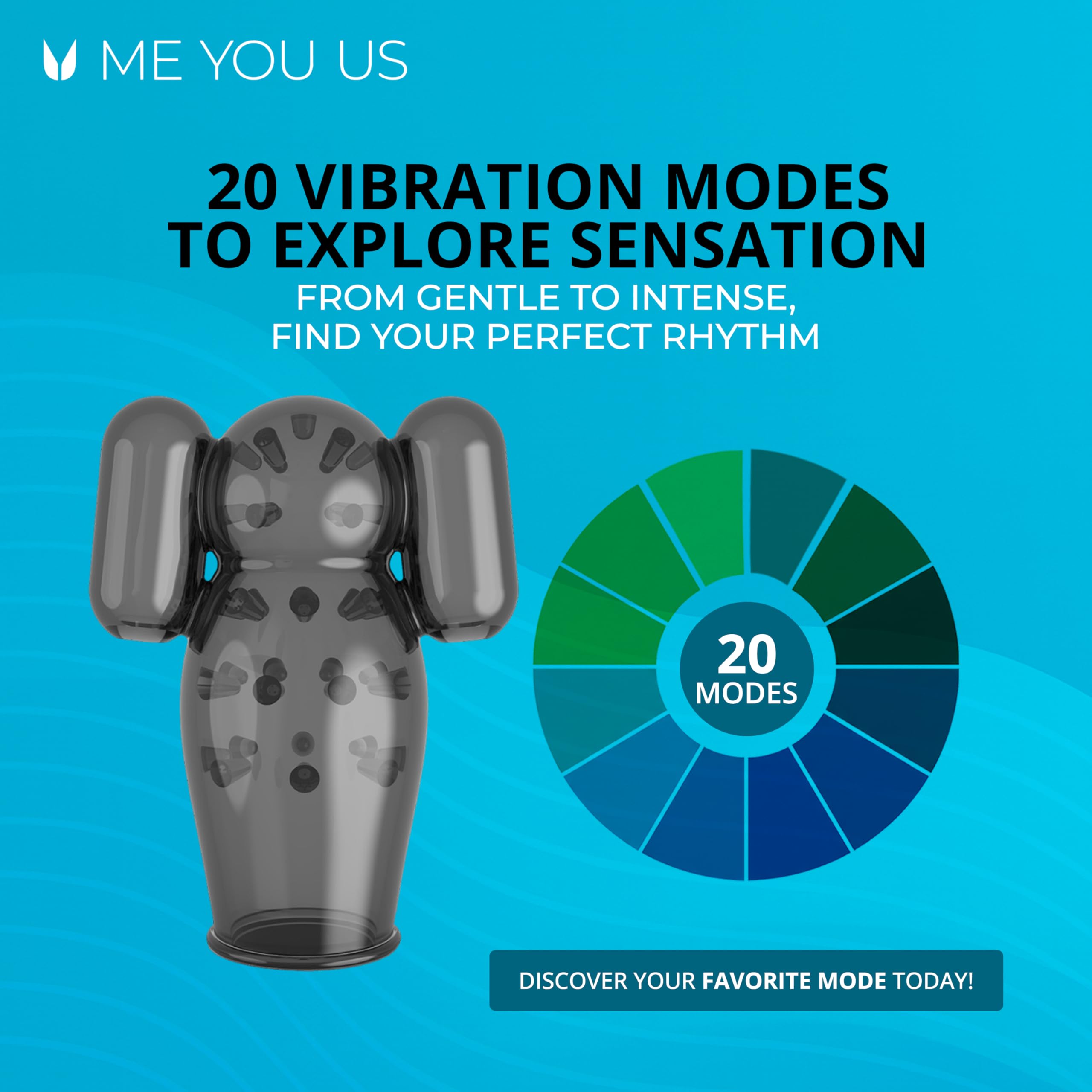 Me You Us Dual Power Vibr Masturb Sleeve