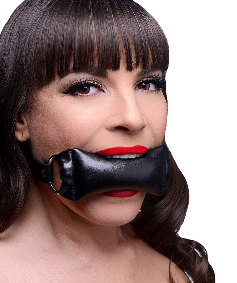 My Bondage Store BDSM Adjustable Mouth Gag Bite Down Breathable Sex Toy Restraints Kinky, Black