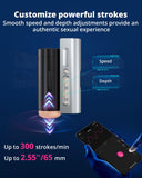 Lovense Solace Pro Automatic Male Masturbator,App Remote Control Thrusting Blowjob Machine with Immersive AI/VR Experience Adjus