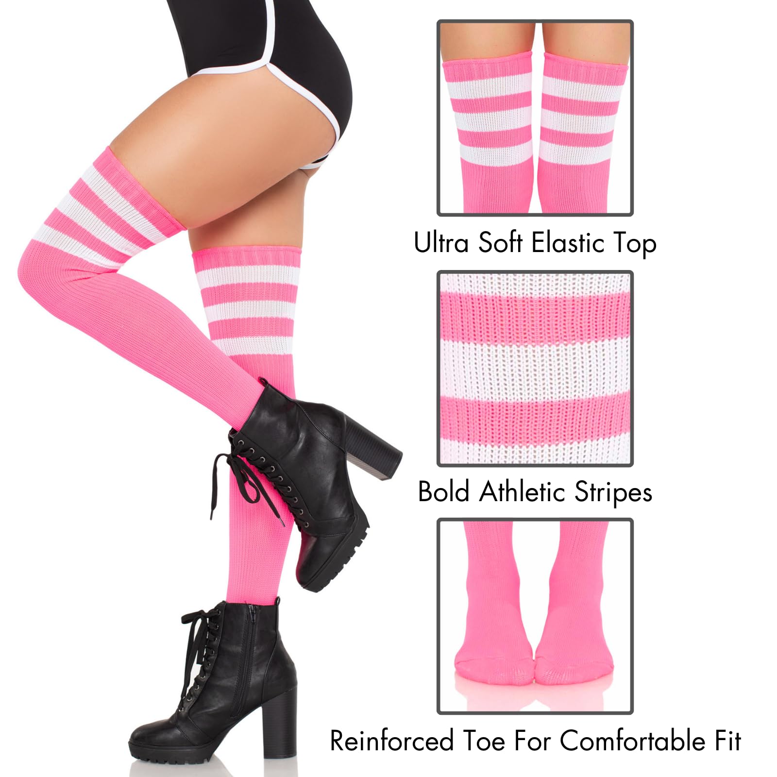 Athlete Thigh Hi W/ 3 Stripe T