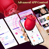 Gasevimo Sex Toys Vibrator Adult Toy - APP Control Rose Sex Toy Adult Toys with 9 Sucking & 9 Vibrating Modes for Women Nipple T