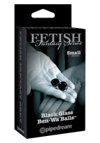 Black Glass Ben-Wa Balls Small, Black