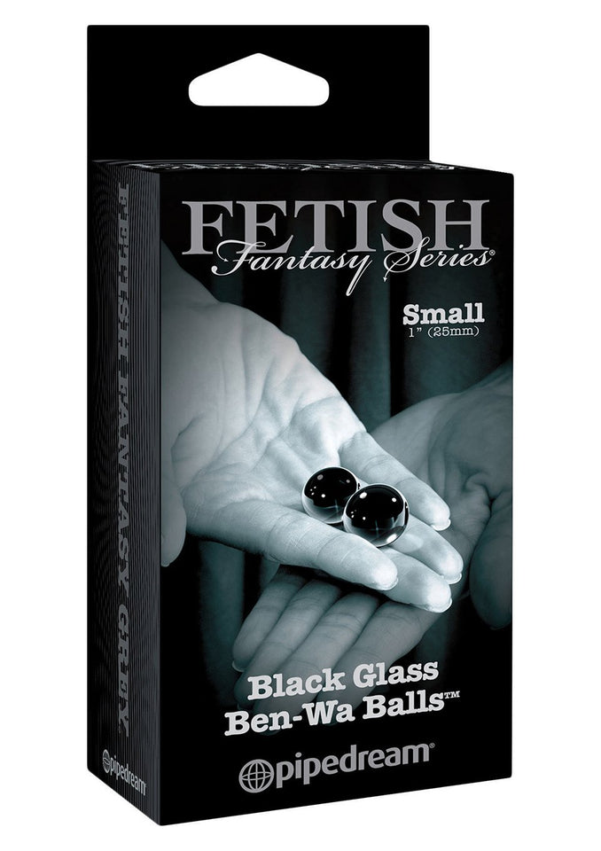 Black Glass Ben-Wa Balls Small, Black
