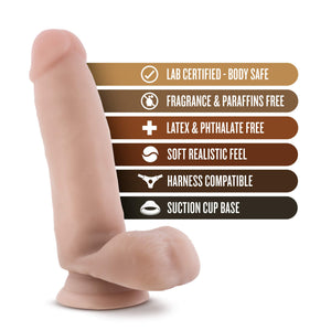 Blush Thick 7 Inch Realistic Suction Cup Dildo