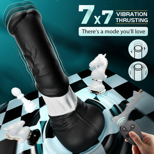 Thrusting Horse G-spot Dildo Vibrator - FYSHAVO 11.8'' 4IN1 Monster Big Dildo with Thrust & Vibrations, Fantasy Long Dildo App &