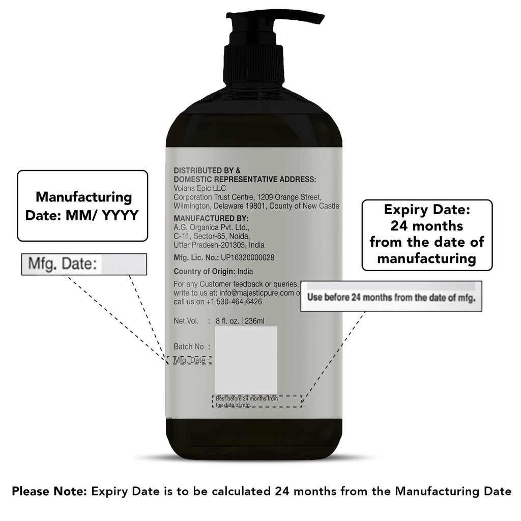 Majestic Pure Lavender Massage Oil For Men And Women - Great For Calming, Soothing And To Relax - Blend Of Natural Oils For Therapeutic Massaging And Aromatherapy - 8 Fl Oz.