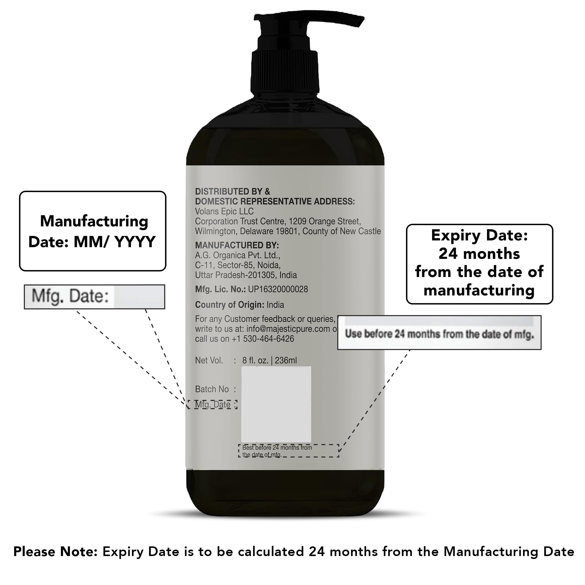 Majestic Pure Lavender Massage Oil For Men And Women - Great For Calming, Soothing And To Relax - Blend Of Natural Oils For Therapeutic Massaging And Aromatherapy - 8 Fl Oz.