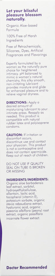 Blossom Organics  Allnatural Moisturizing Personal Lubricant  Nonirritating Waterbased Formula  100 Free Of Harsh Ingredi