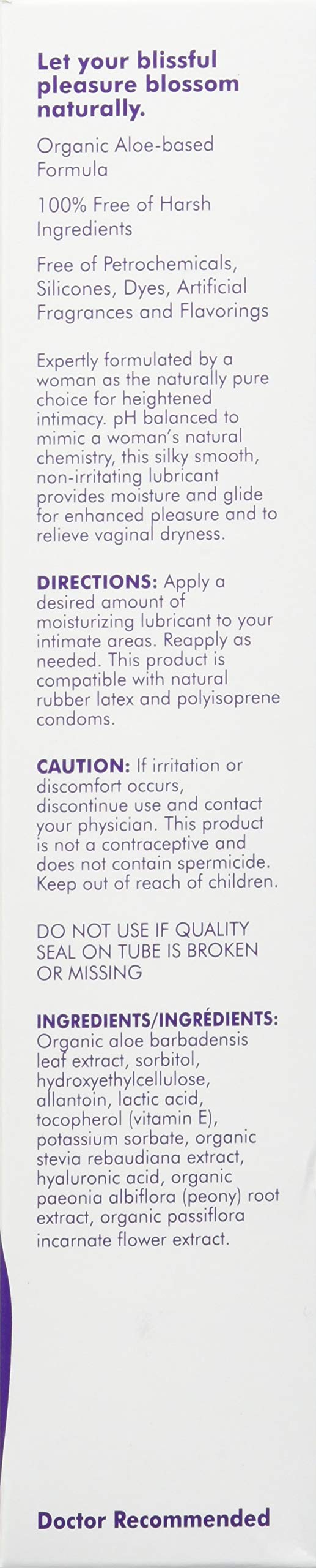 Blossom Organics | All-Natural Personal Lubricant Gel | Organic Aloe-Based Formula | 100% Free Of Harsh Ingredients | Made By A
