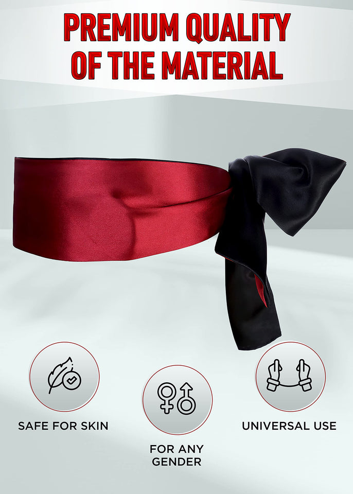 Sex Blindfold Adult Feather Tickler 15'' Set Sex Whip French Tickler Red Mask for Adult Bedroom Play