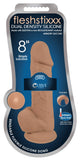 Curve Novelties Fleshstixxx 8In Silicone Dildo Wballs - Latte