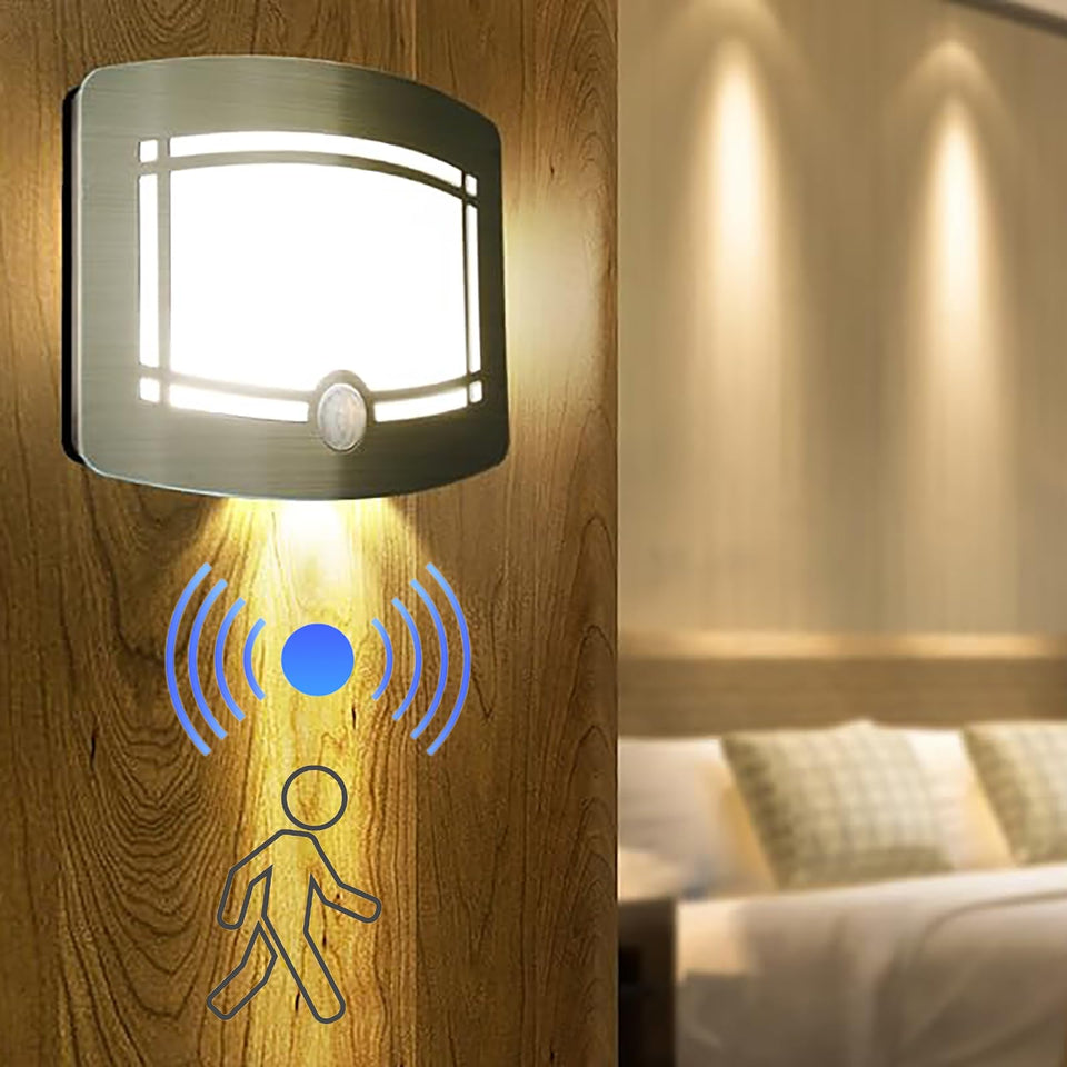 Alicacho Wall Sconces, Led Wall Light Indoor, Battery Operated Motion Sensor Light Activated Spot Light For Hallway Staircase Ba