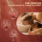 Vibrator Wand Women Sex Toys - 3 In 1 Clitoris Vagina Labia Vibrator, LCD Clitoral Stimulator 9 Vibration, Vibrating Nipple Bull