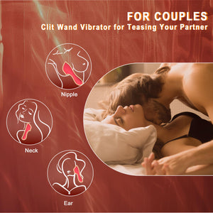 Vibrator Wand Women Sex Toys - 3 In 1 Clitoris Vagina Labia Vibrator, LCD Clitoral Stimulator 9 Vibration, Vibrating Nipple Bull