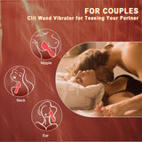Vibrator Wand Women Sex Toys - 3 In 1 Clitoris Vagina Labia Vibrator, LCD Clitoral Stimulator 9 Vibration, Vibrating Nipple Bull