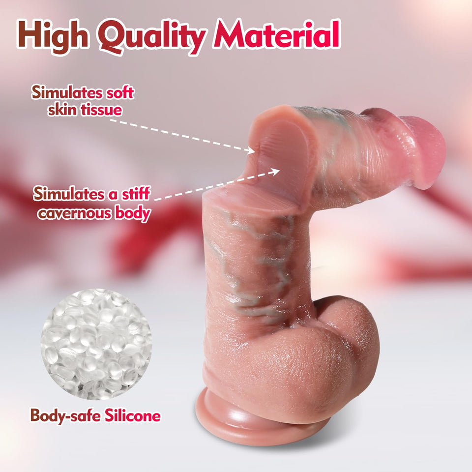 Sex Toys 8.5 '' Huge Thick Dildo - Adult Toys 2 ' ' Diameter Realistic Dildos with Strong Suction Cup for G Spot and Anal Play,