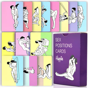MEBAULT Sex Position Cards Sex Toy Adventurous Playing Cards Erotic Bedroom Cards Poker for Couple Lover Date Night Game