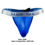 Magic Silk Micro Thong, Cobalt, Medium
