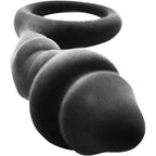 Cloud 9 Novelties Premum Silicone Angled Tip Prostate Stimulator Massager Plug, Black, 0.16 Pound