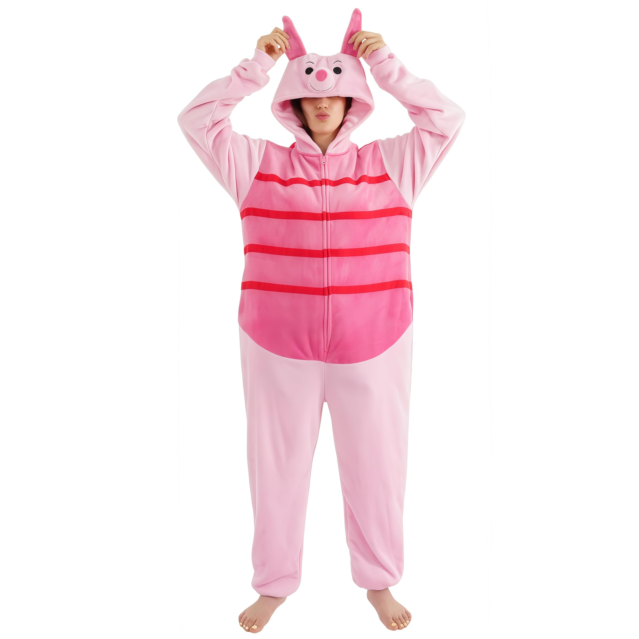 ressber Unisex Adult Onesie Pajamas Animal One Piece Halloween Costume Christmas Sleepwear Jumpsuit (US, Alpha, X-Large, Regular