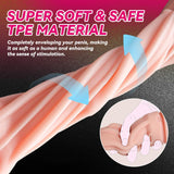 Aiccos Male Masturbator Cup, Quiet Adult Sex Toys for Men Realistic Pocket Pussy Vagina Textured with 7.5in Depth Lifelike Soft