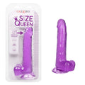CalExotics Size Queen Dildo 8 Inch - Purple
