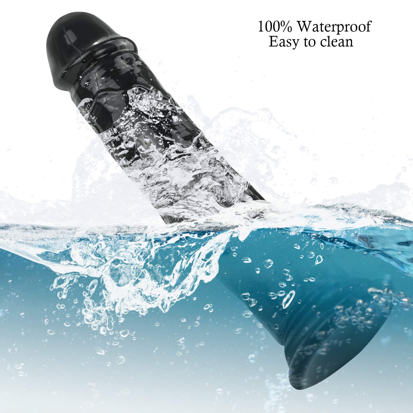 Black Realistic Dildo,7 Inch Small Dildo With Strong Suction Cup For Hand-Free Play, Adult Sexy Toy For Men Women Female Couples